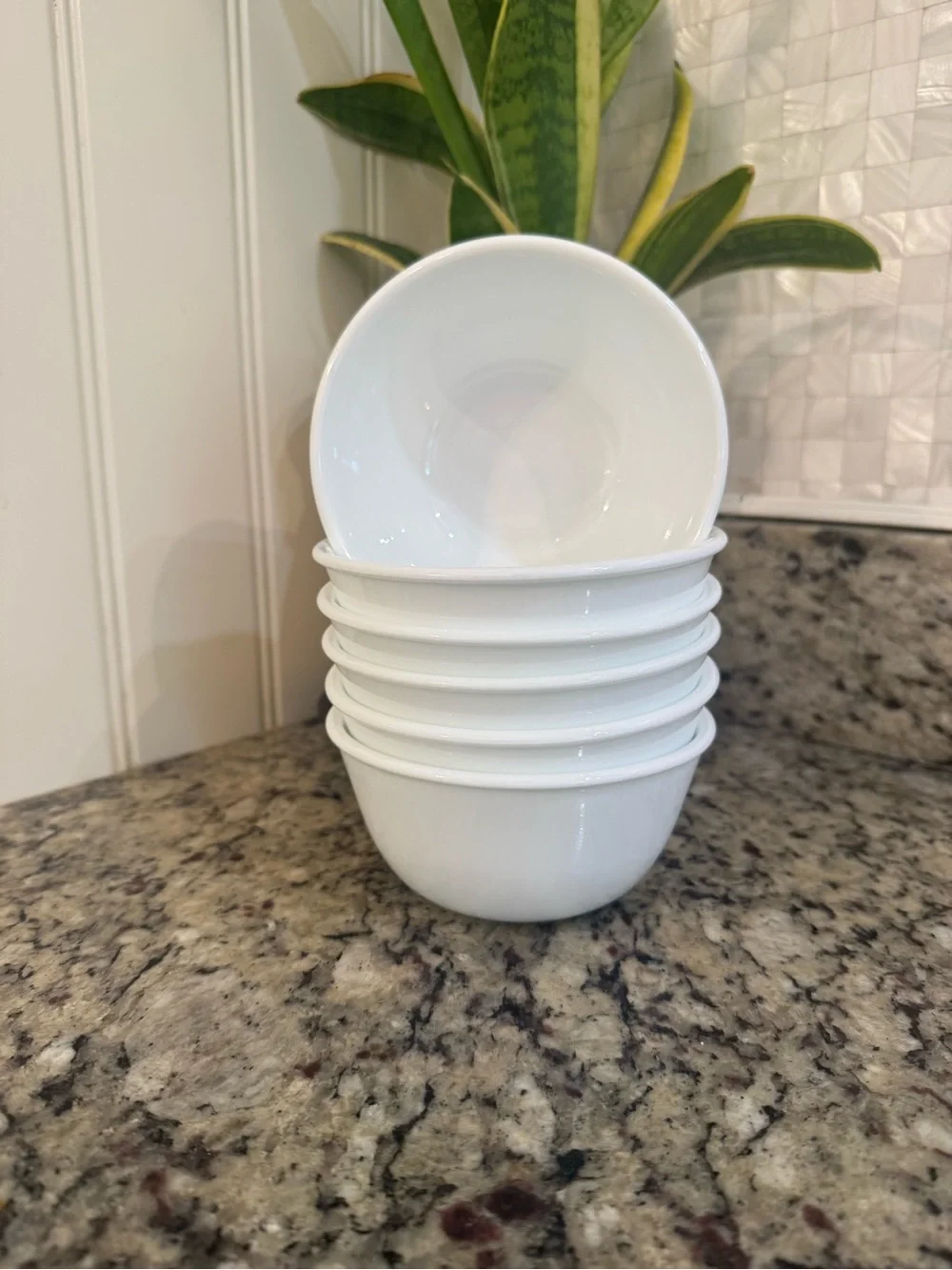 Corelle Winter Frost White Plain White Soup Cereal Bowls - Set of 6
